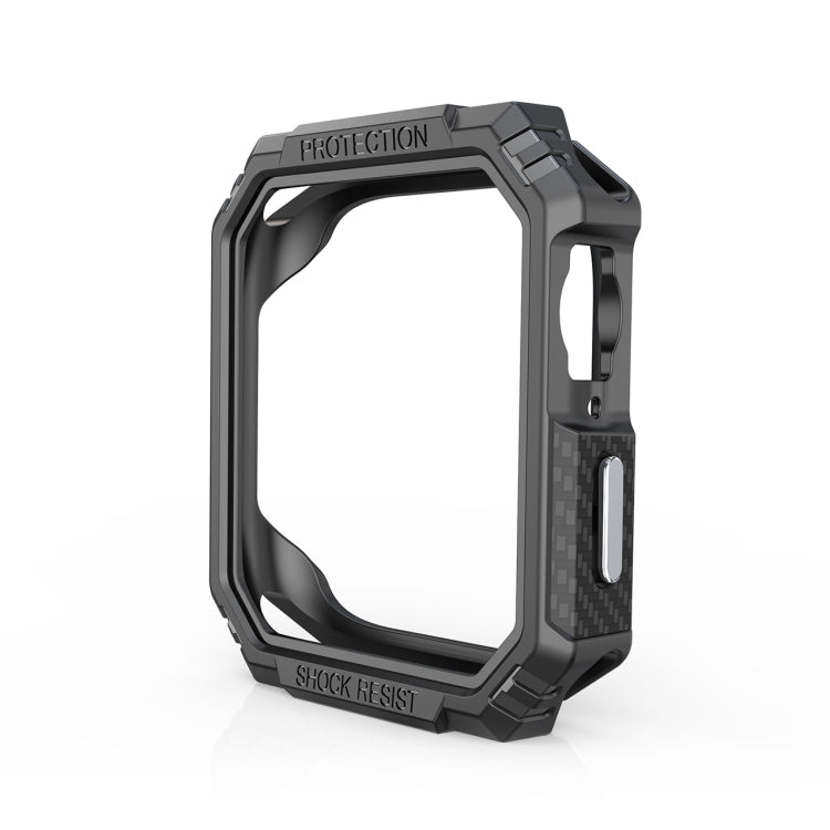 Carbon Fiber Contrast Color Protective Case For Apple Watch Series 8 / 7 41mm