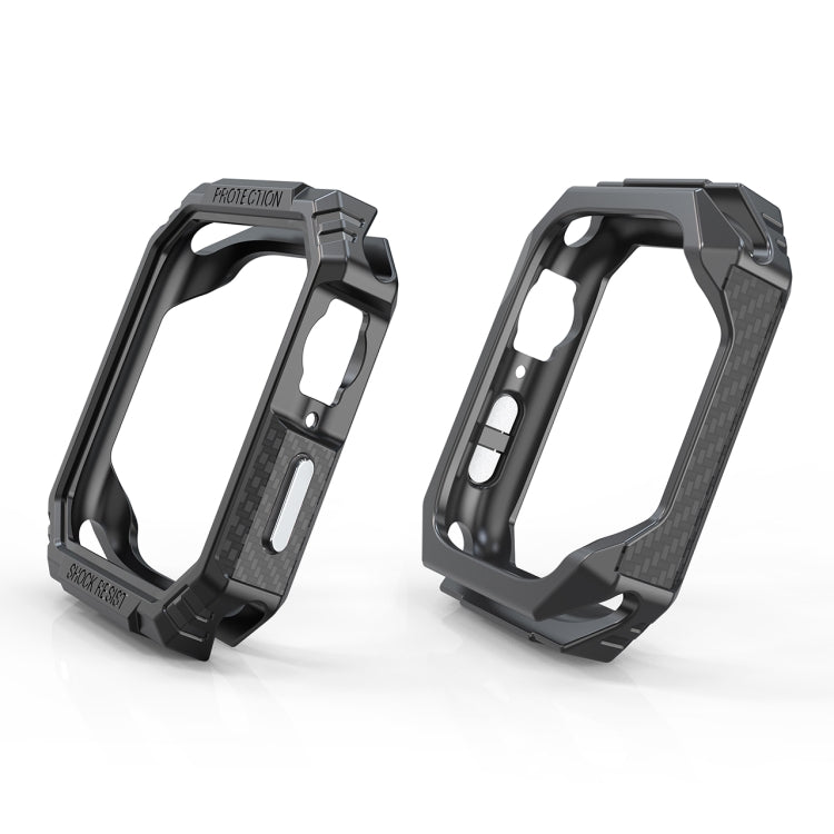 Carbon Fiber Contrast Color Protective Case For Apple Watch Series 8 / 7 41mm
