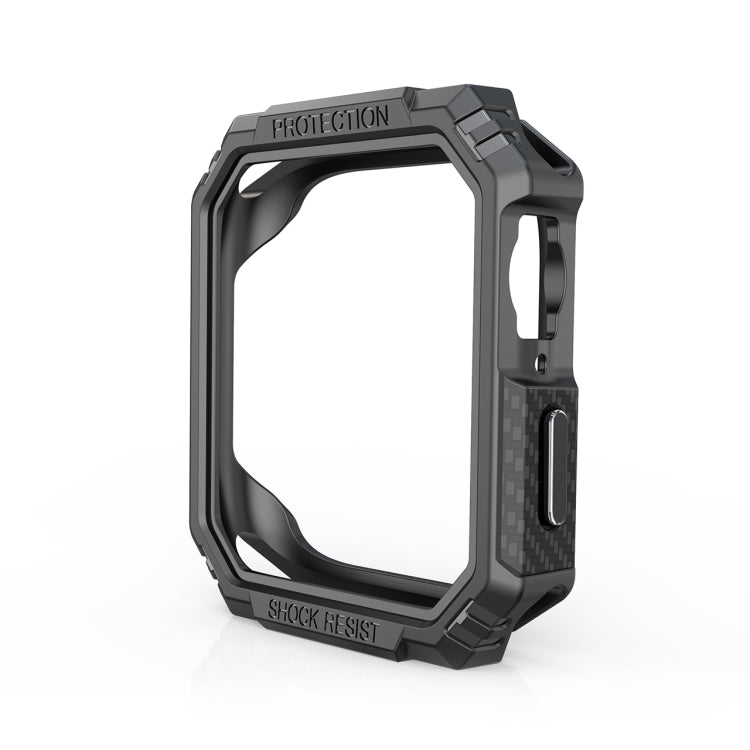 Carbon Fiber Contrast Color Protective Case For Apple Watch Series 8 / 7 45mm