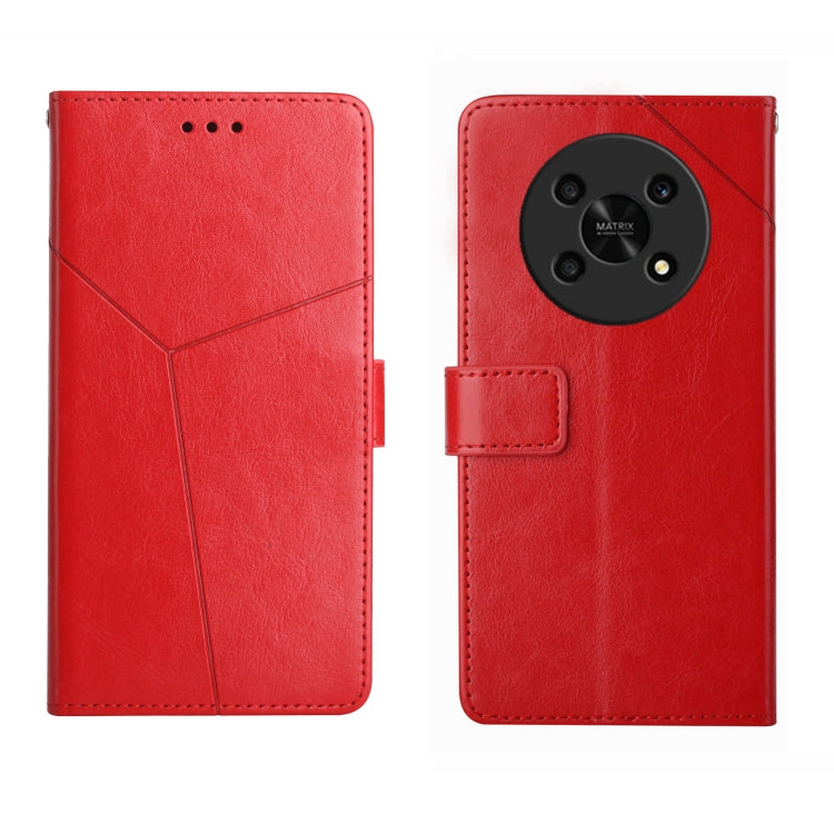 For Honor Magic4 Lite 5G Y Stitching Horizontal Flip Leather Phone Case