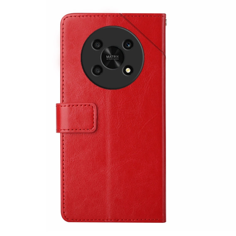 For Honor Magic4 Lite 5G Y Stitching Horizontal Flip Leather Phone Case
