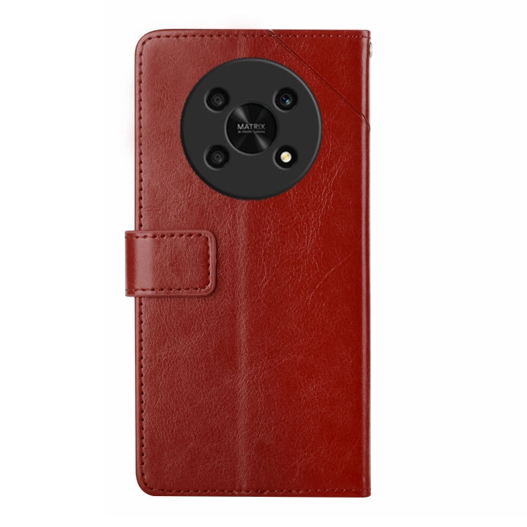 For Honor Magic4 Lite 5G Y Stitching Horizontal Flip Leather Phone Case