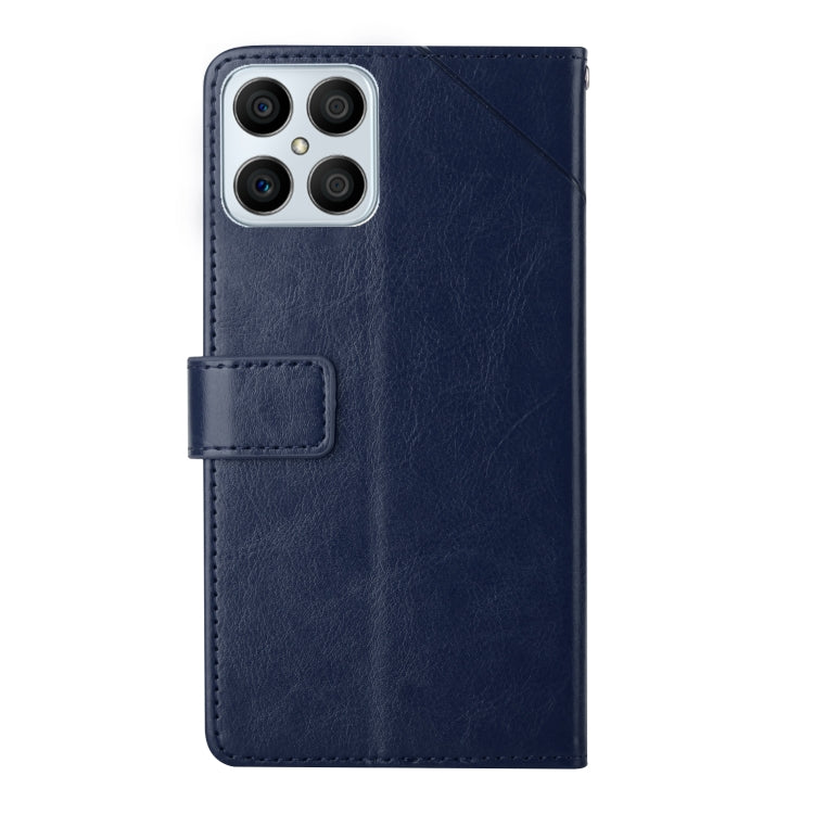 For Honor X8 Y Stitching Horizontal Flip Leather Phone Case