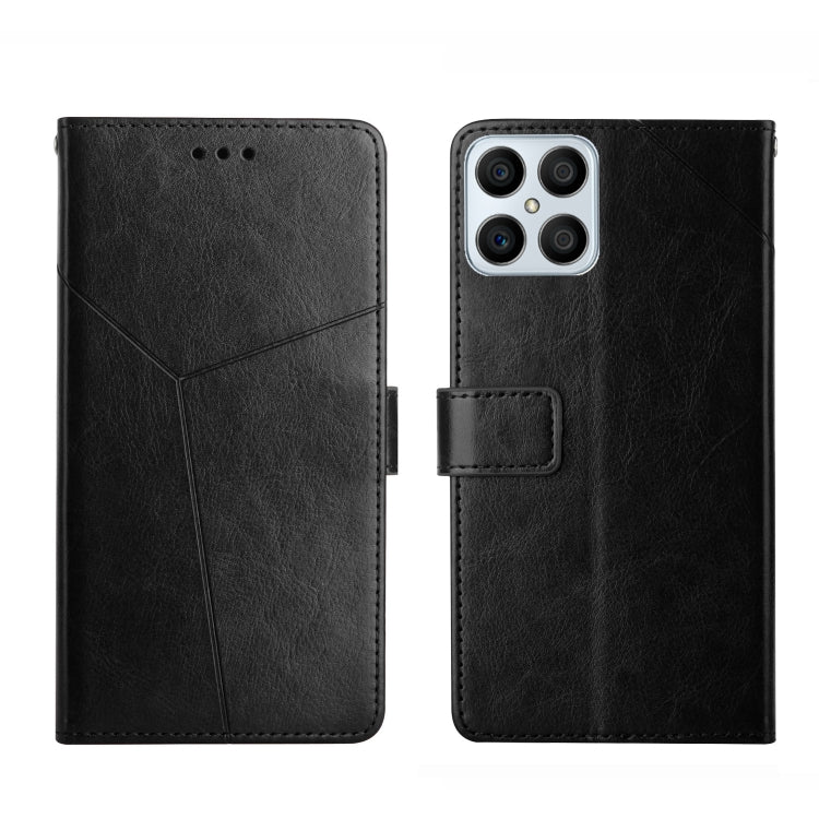 For Honor X8 Y Stitching Horizontal Flip Leather Phone Case