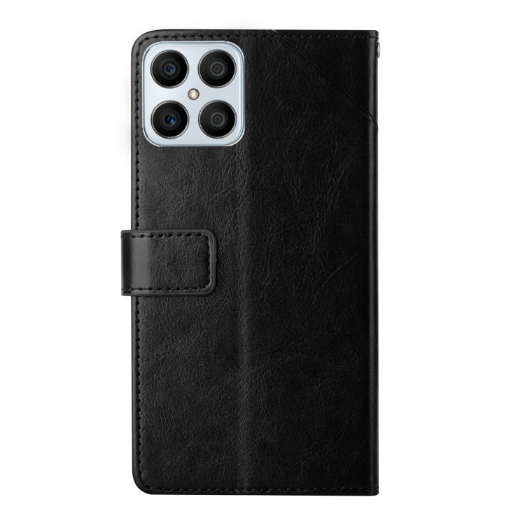 For Honor X8 Y Stitching Horizontal Flip Leather Phone Case