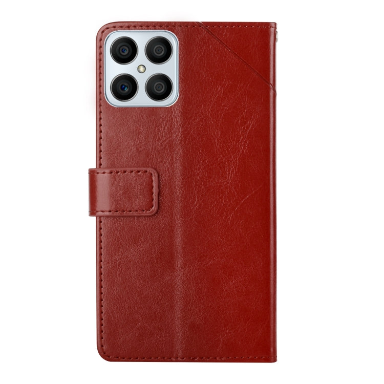 For Honor X8 Y Stitching Horizontal Flip Leather Phone Case