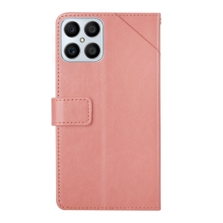 For Honor X8 Y Stitching Horizontal Flip Leather Phone Case