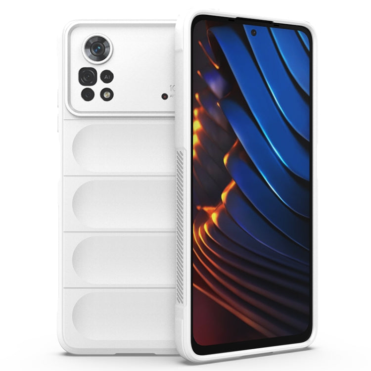 For Xiaomi Poco X4 Pro 5G Magic Shield TPU + Flannel Phone Case