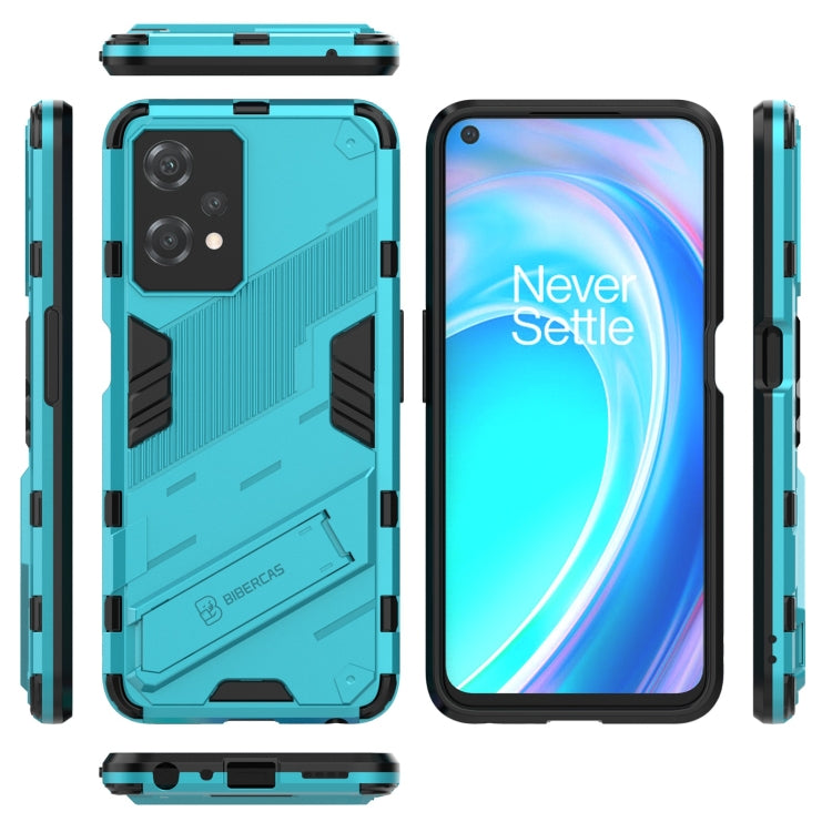 For OnePlus Nord CE 2 Lite 5G/Realme 9 Pro Punk Armor 2 in 1 Shockproof Phone Case with Invisible Holder