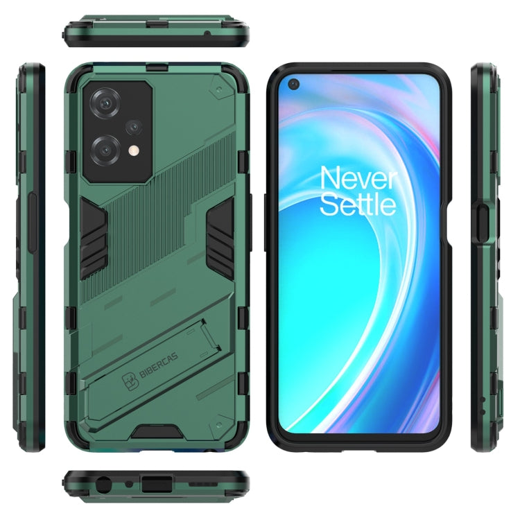 For OnePlus Nord CE 2 Lite 5G/Realme 9 Pro Punk Armor 2 in 1 Shockproof Phone Case with Invisible Holder