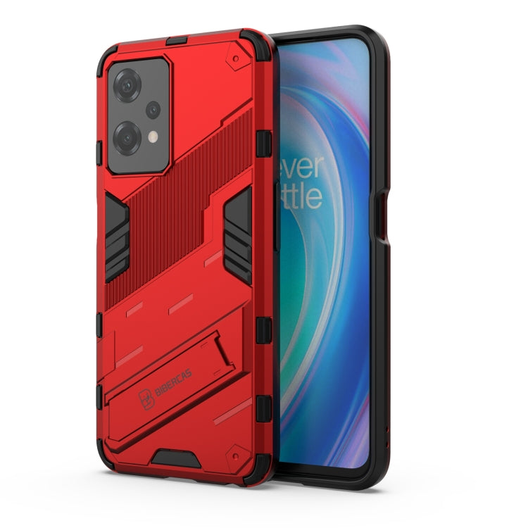 For OnePlus Nord CE 2 Lite 5G/Realme 9 Pro Punk Armor 2 in 1 Shockproof Phone Case with Invisible Holder