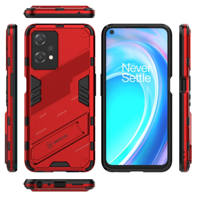 For OnePlus Nord CE 2 Lite 5G/Realme 9 Pro Punk Armor 2 in 1 Shockproof Phone Case with Invisible Holder