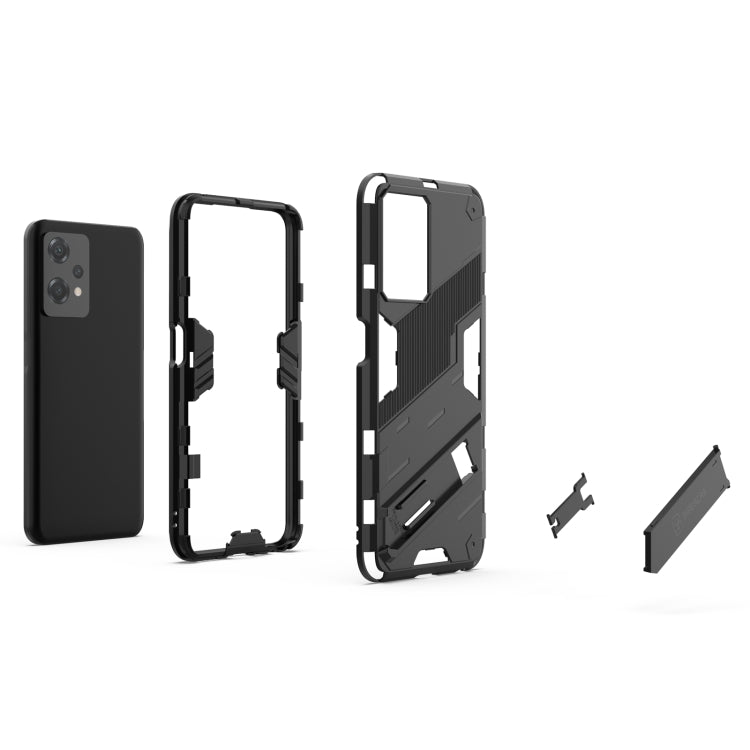 For OnePlus Nord CE 2 Lite 5G/Realme 9 Pro Punk Armor 2 in 1 Shockproof Phone Case with Invisible Holder