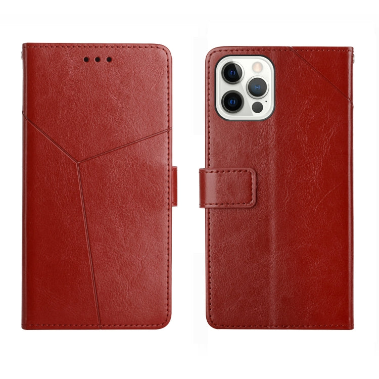 For iPhone 14 Pro Max Y Stitching Horizontal Flip Leather Phone Case