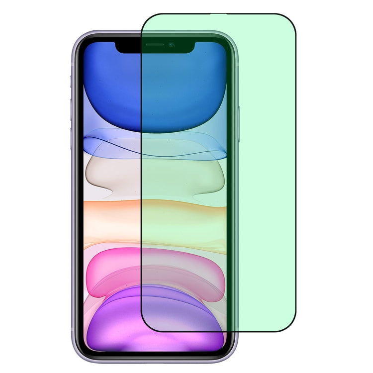 For iPhone 11 / XR Green Light Eye Protection Tempered Glass Film