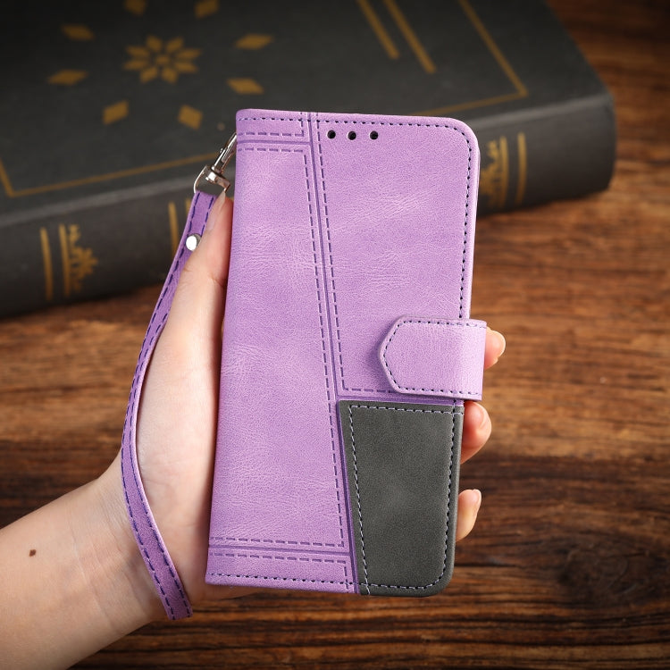 For OnePlus Nord 2 5G Splicing Leather Phone Case