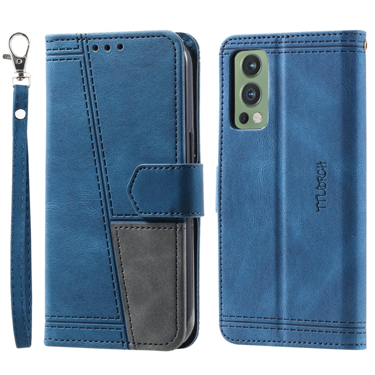 For OnePlus Nord 2 5G Splicing Leather Phone Case