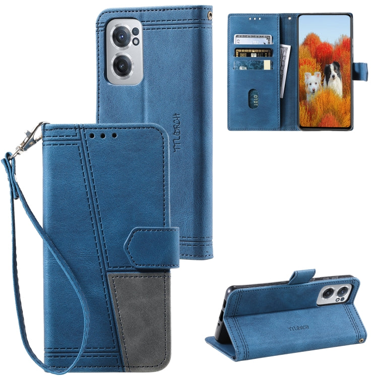For OnePlus Nord CE 2 5G Splicing Leather Phone Case