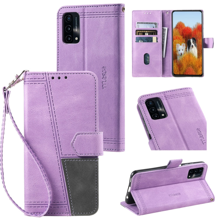 For Motorola Moto G71 5G Splicing Leather Phone Case