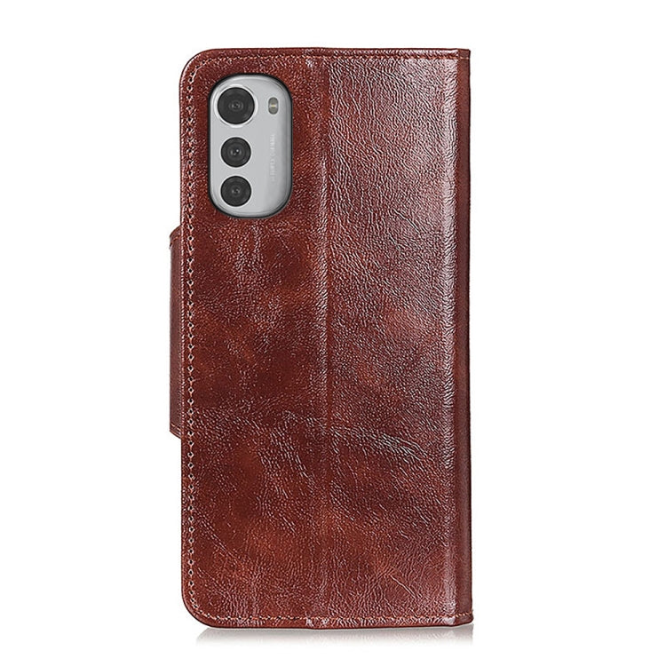 For Motorola Moto E32 4G Crazy Horse Texture 6-Card Slots Leather Phone Case