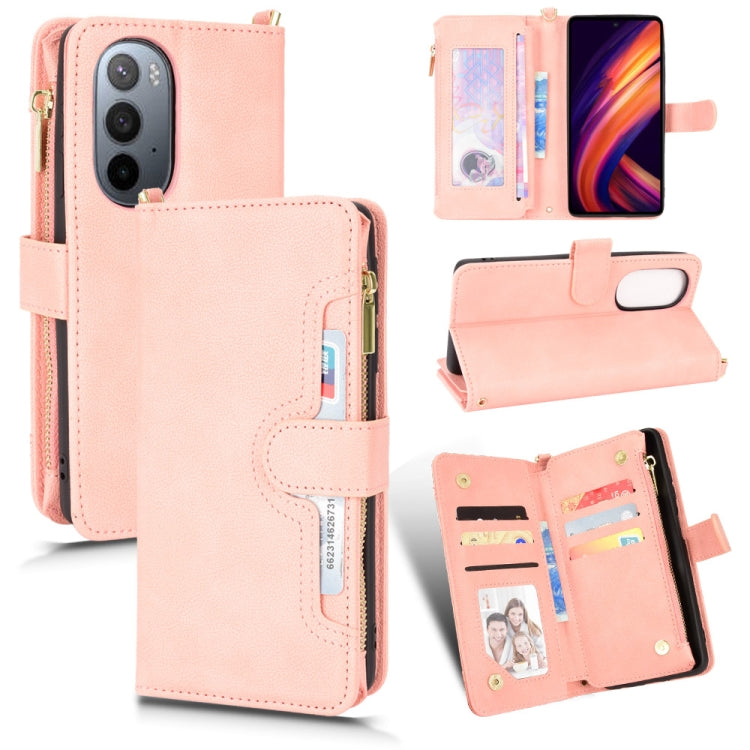 For Motorola Edge 30/Edge 30 Pro/Edge+ 2022 Litchi Texture Zipper Leather Phone Case