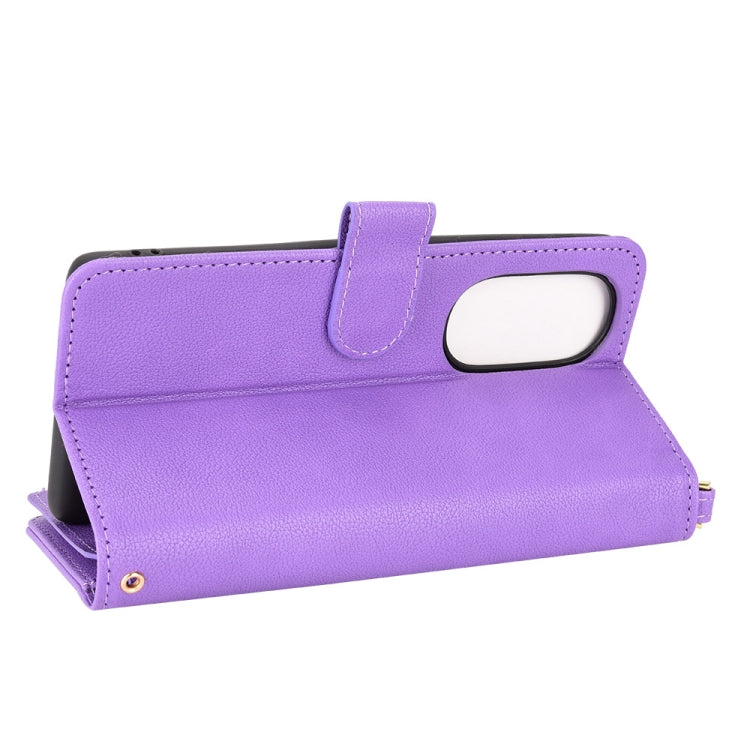 For Motorola Edge 30/Edge 30 Pro/Edge+ 2022 Litchi Texture Zipper Leather Phone Case
