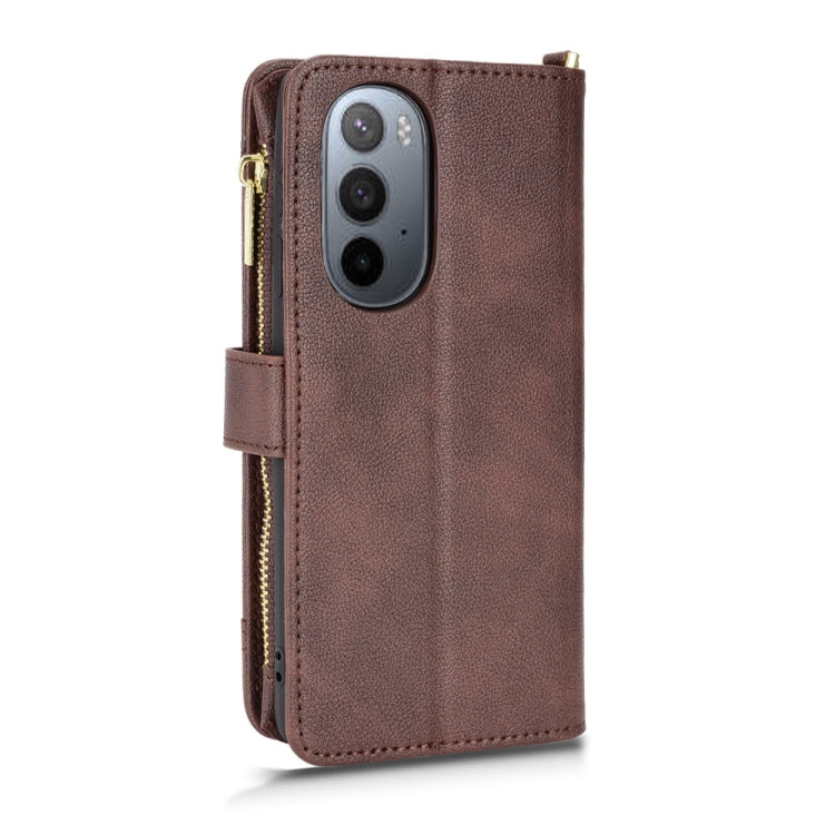 For Motorola Edge 30/Edge 30 Pro/Edge+ 2022 Litchi Texture Zipper Leather Phone Case