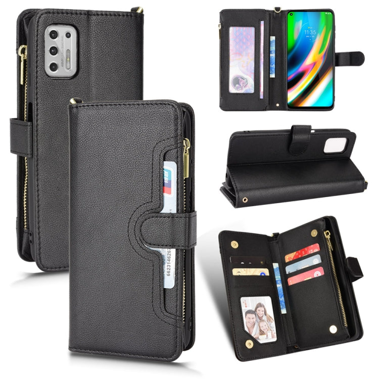 For Motorola Moto G Stylus 5G 2021 Litchi Texture Zipper Leather Phone Case