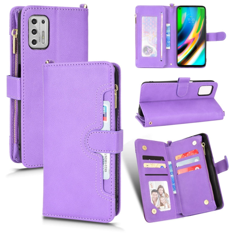 For Motorola Moto G Stylus 5G 2021 Litchi Texture Zipper Leather Phone Case