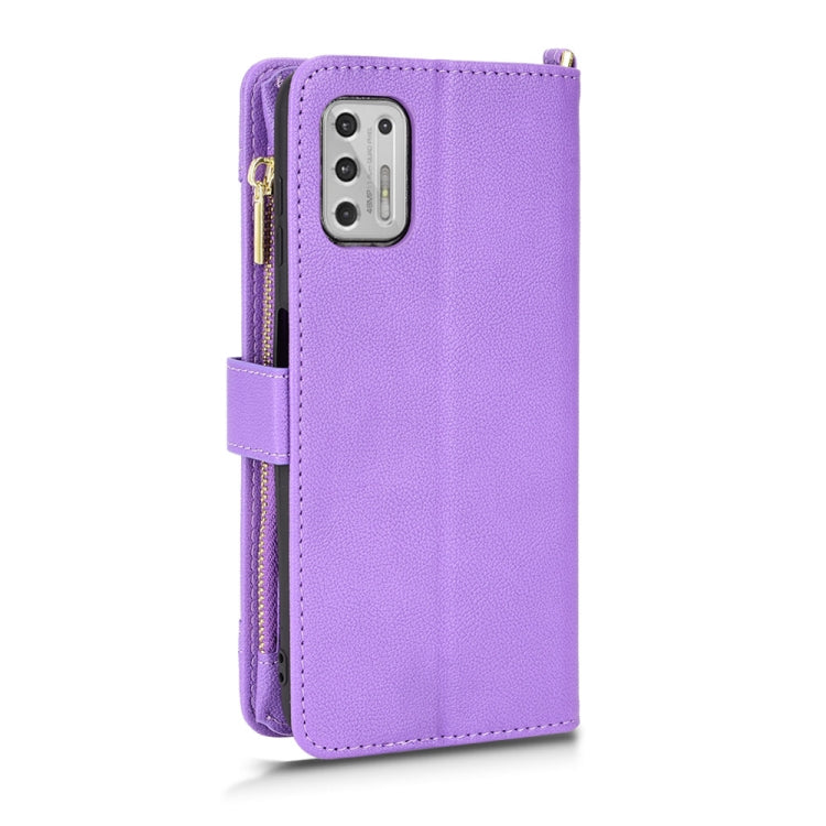 For Motorola Moto G Stylus 5G 2021 Litchi Texture Zipper Leather Phone Case