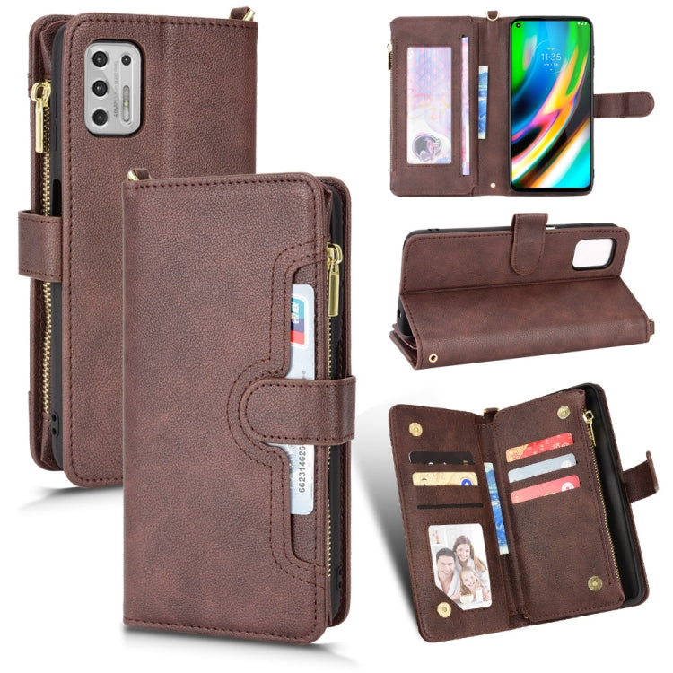 For Motorola Moto G Stylus 5G 2021 Litchi Texture Zipper Leather Phone Case