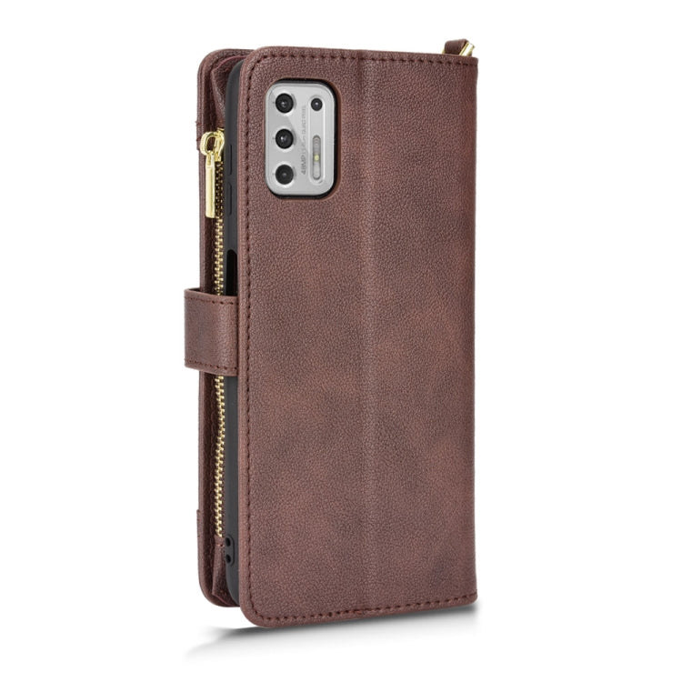 For Motorola Moto G Stylus 5G 2021 Litchi Texture Zipper Leather Phone Case