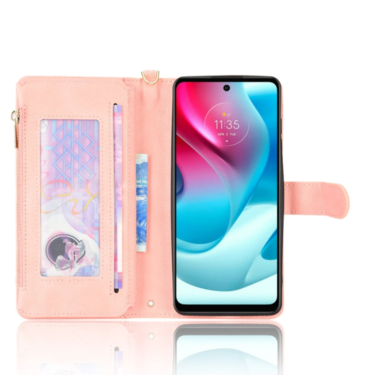 For Motorola Moto G60s Litchi Texture Zipper Leather Phone Case