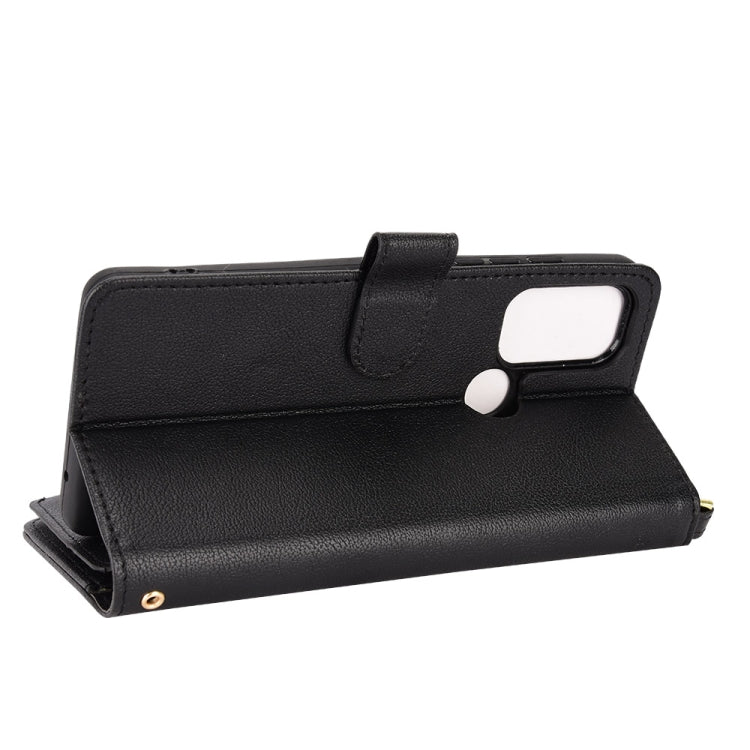 For Motorola Moto G60s Litchi Texture Zipper Leather Phone Case