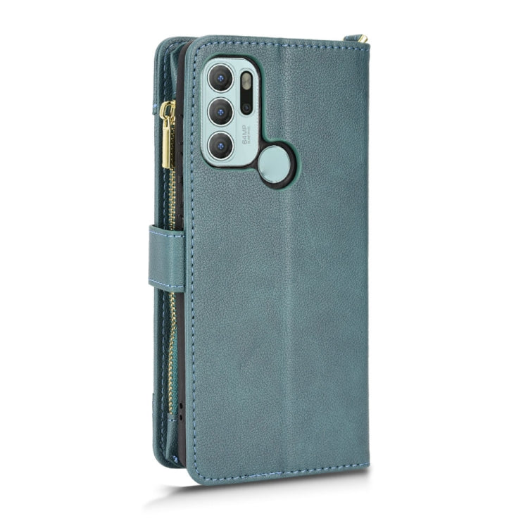 For Motorola Moto G60s Litchi Texture Zipper Leather Phone Case