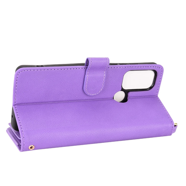 For Motorola Moto G60s Litchi Texture Zipper Leather Phone Case