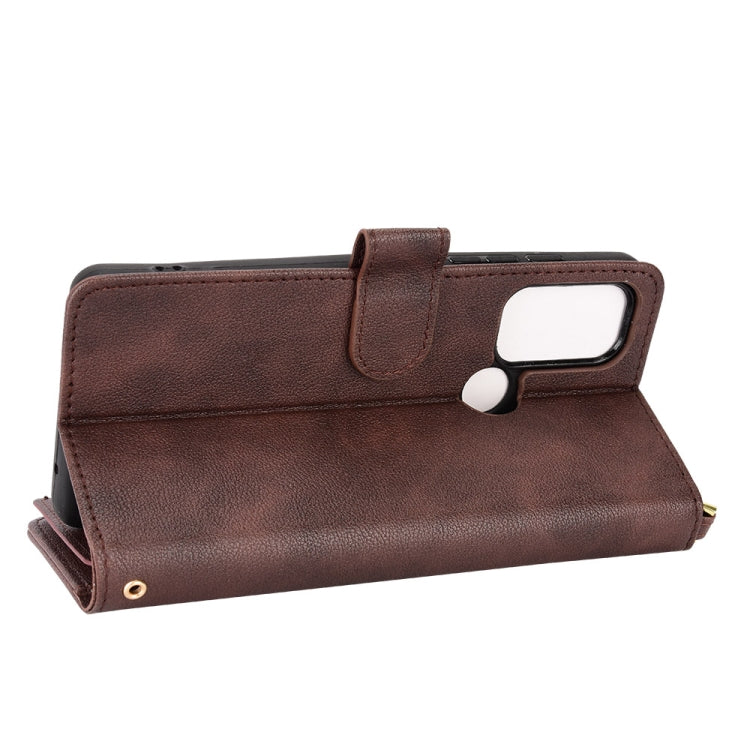 For Motorola Moto G60s Litchi Texture Zipper Leather Phone Case