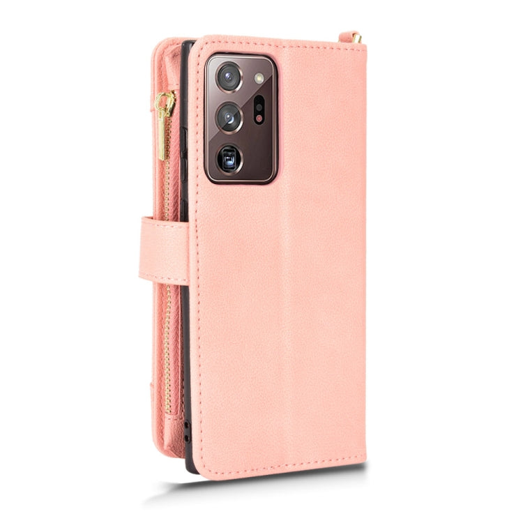 For Samsung Galaxy Note20 Ultra Litchi Texture Zipper Leather Phone Case