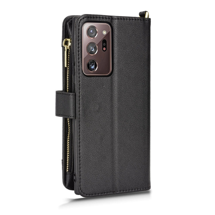 For Samsung Galaxy Note20 Ultra Litchi Texture Zipper Leather Phone Case