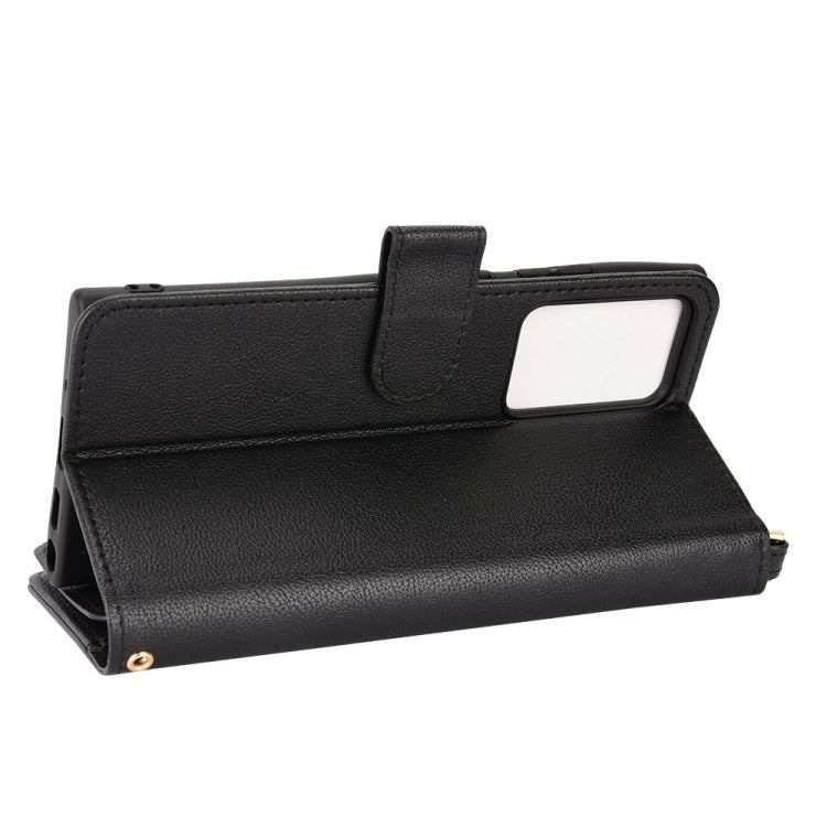 For Samsung Galaxy Note20 Ultra Litchi Texture Zipper Leather Phone Case