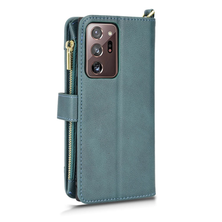 For Samsung Galaxy Note20 Ultra Litchi Texture Zipper Leather Phone Case