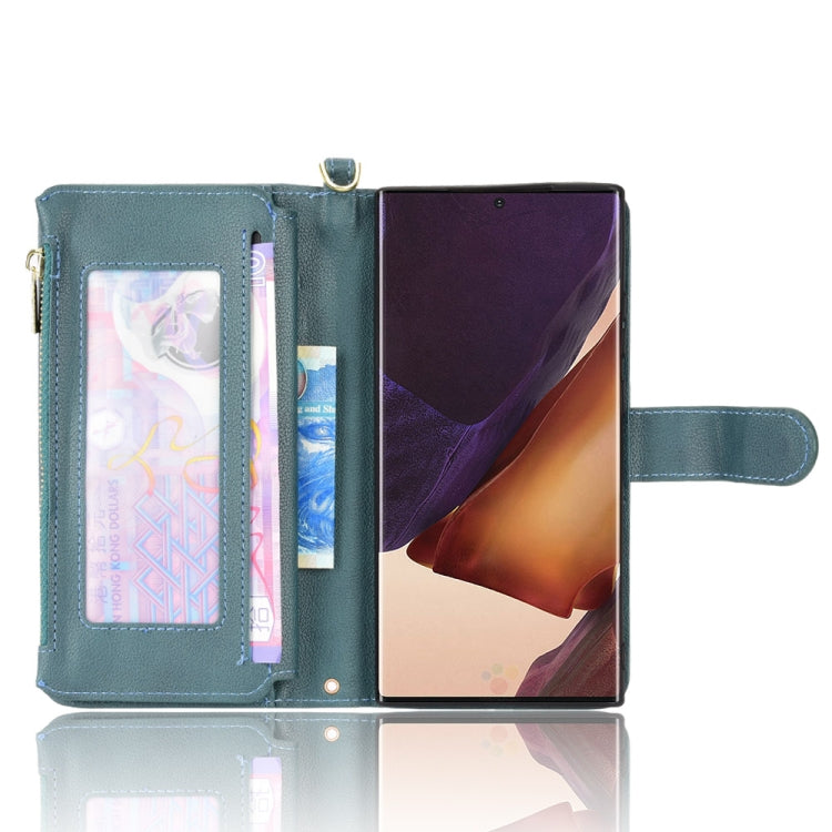 For Samsung Galaxy Note20 Ultra Litchi Texture Zipper Leather Phone Case
