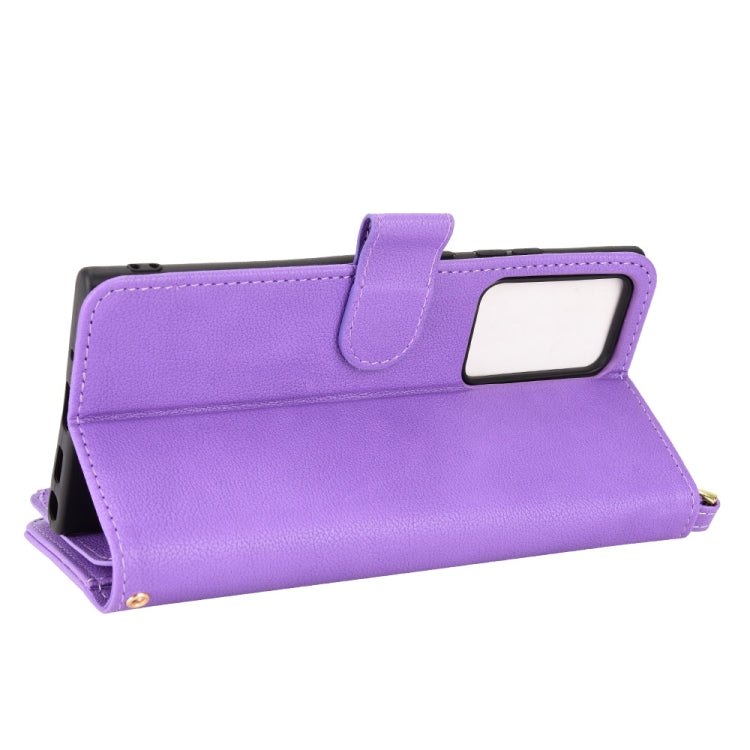 For Samsung Galaxy Note20 Ultra Litchi Texture Zipper Leather Phone Case