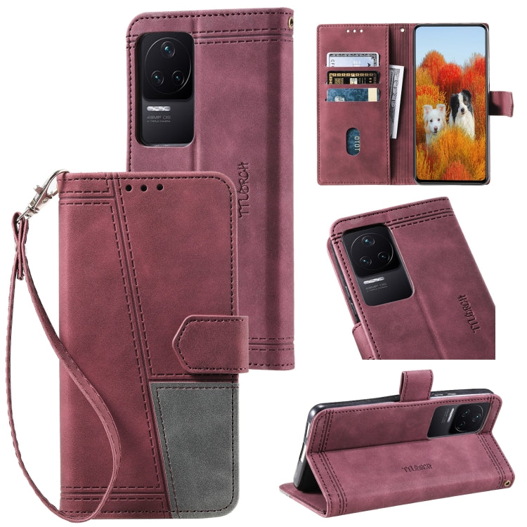 For Xiaomi Redmi K50/K50 Pro Splicing Leather Phone Case