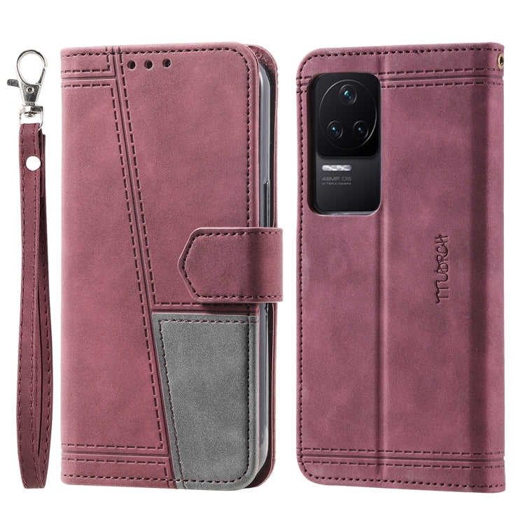 For Xiaomi Redmi K50/K50 Pro Splicing Leather Phone Case