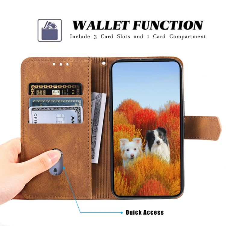 For Xiaomi Redmi Note 9 Splicing Leather Phone Case