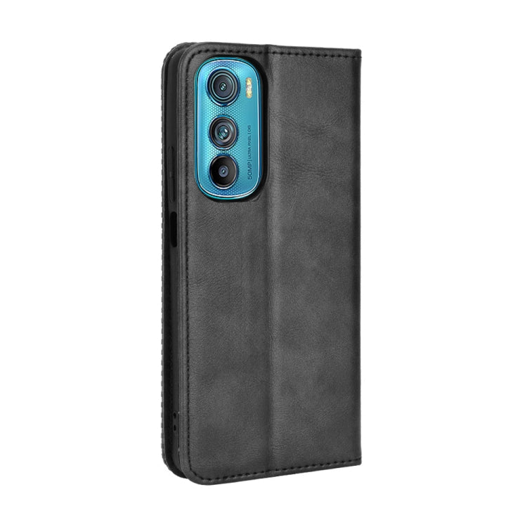 For Motorola Edge 30 Magnetic Buckle Retro Texture Leather Phone Case