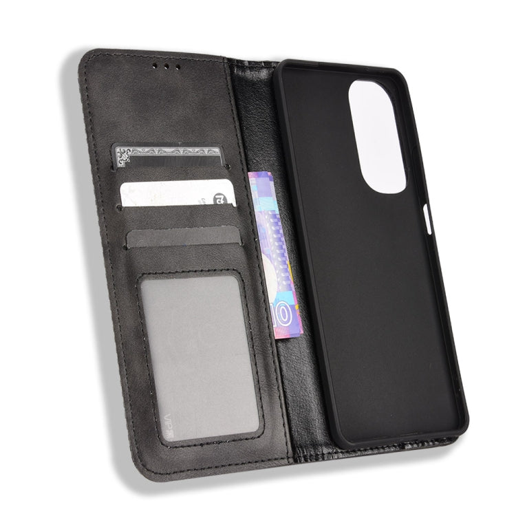 For Motorola Edge 30 Magnetic Buckle Retro Texture Leather Phone Case