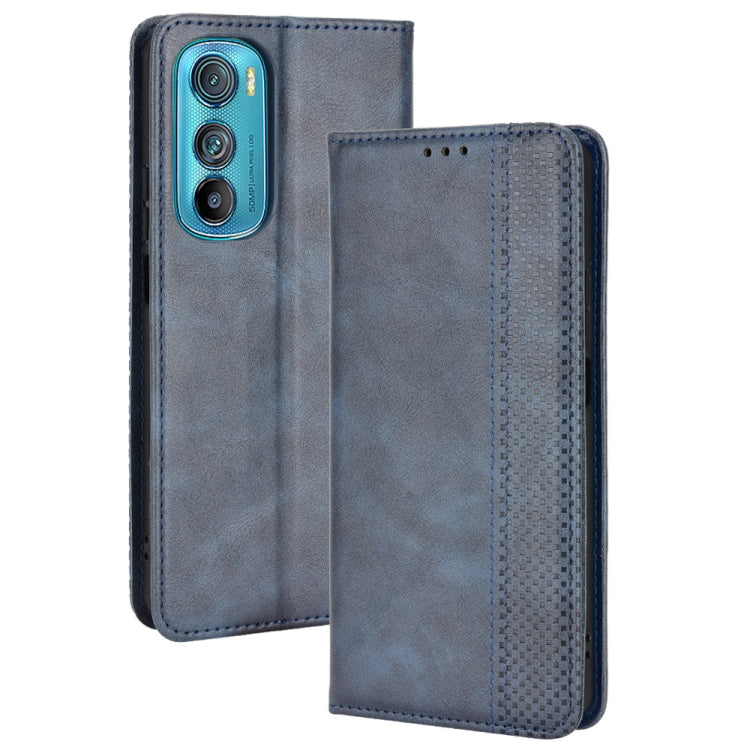 For Motorola Edge 30 Magnetic Buckle Retro Texture Leather Phone Case
