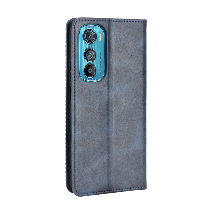 For Motorola Edge 30 Magnetic Buckle Retro Texture Leather Phone Case